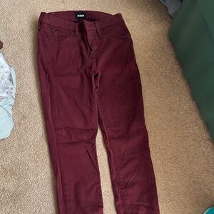 Hudson Jeans in Rich Maroon